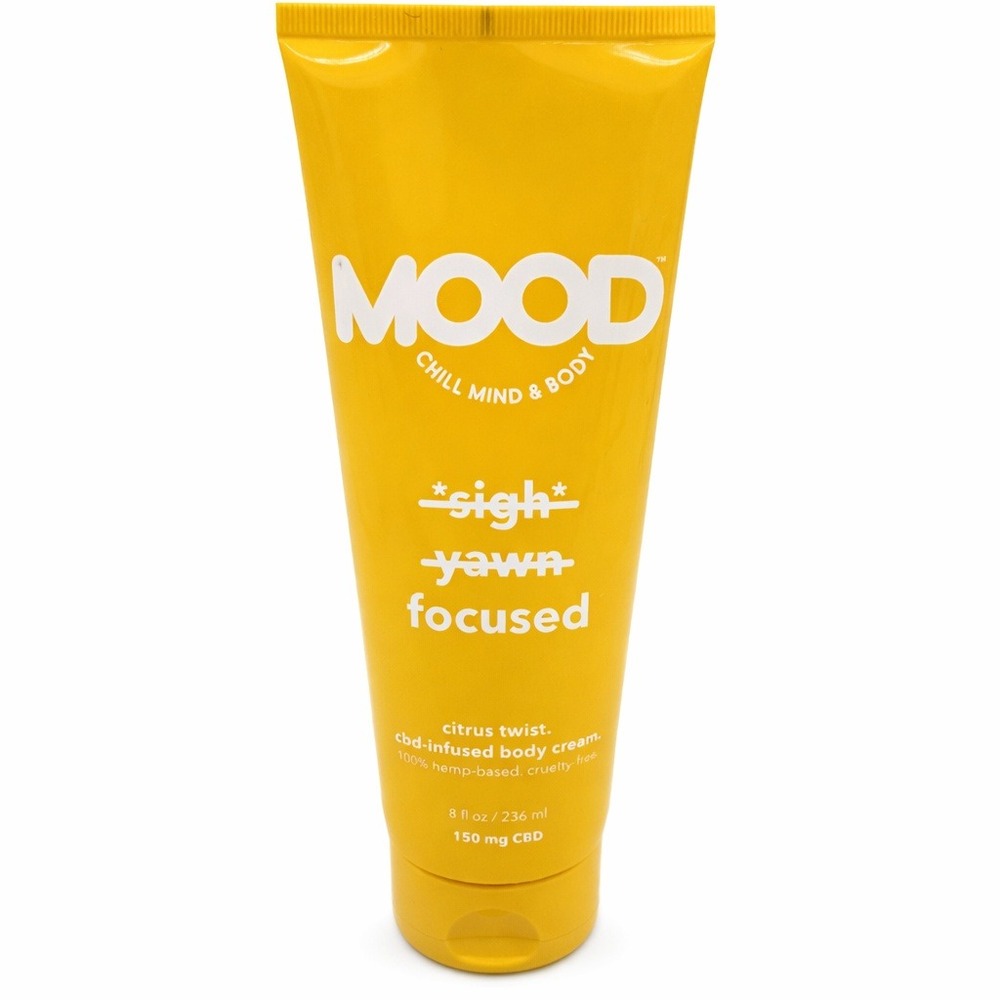 Mood Chill Mind & Body *Focused* Citrus Twist Body Cream 150mg 8oz New